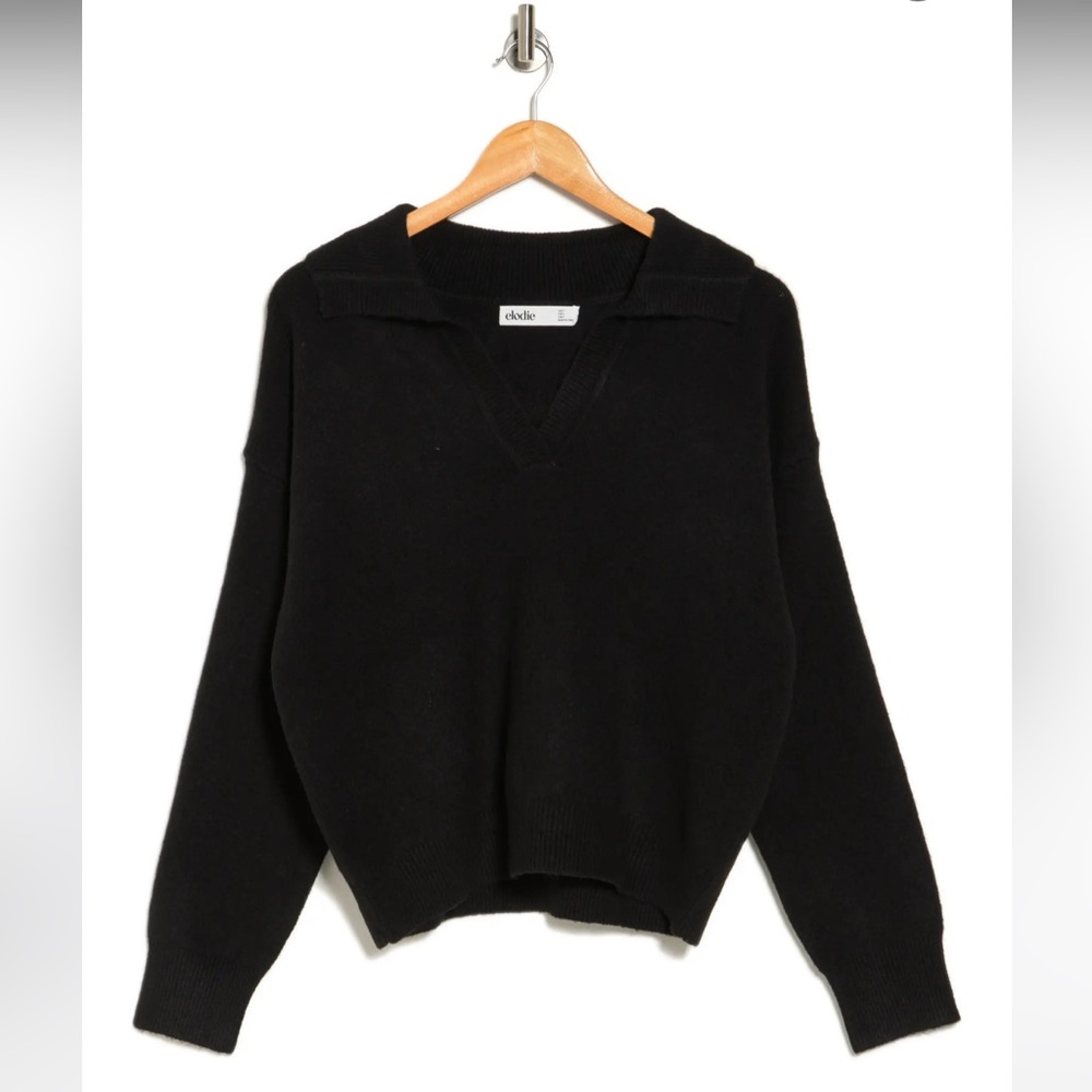 Johnny Collar Crop Sweater